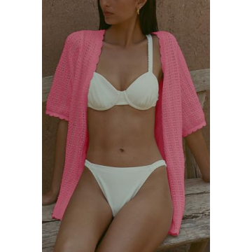 Imily Bela Women's Crochet Swimsuit Cover-up Set for Summer