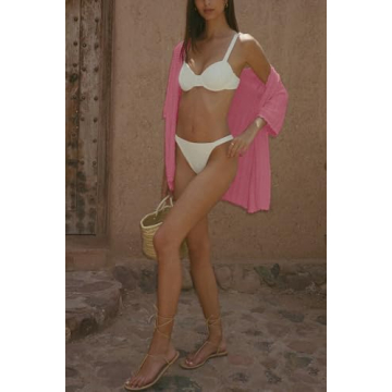 Imily Bela Women's Crochet Swimsuit Cover-up Set for Summer