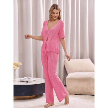 Imily Bela Women's Crochet Swimsuit Cover-up Set for Summer