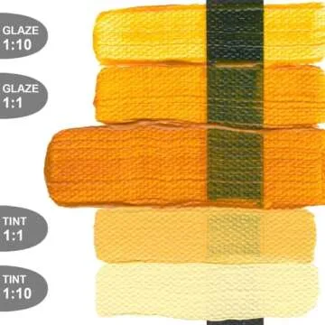 Heavy Body Acrylics by GOLDEN, India Yellow Hue, 2 fl. oz. Tube, Professional Acrylic Paint, Transparent