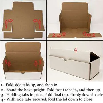 Generic Storage Box for Toploaders and Cards in Penny Sleeves - 5 Pack - 200 Pound Test Boxes for Regular Top Loaders - Invest x Protect (Storage Box, 5 Pack)