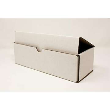 Generic Storage Box for Toploaders and Cards in Penny Sleeves - 5 Pack - 200 Pound Test Boxes for Regular Top Loaders - Invest x Protect (Storage Box, 5 Pack)