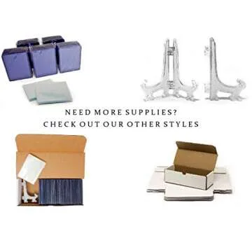 Generic Storage Box for Toploaders and Cards in Penny Sleeves - 5 Pack - 200 Pound Test Boxes for Regular Top Loaders - Invest x Protect (Storage Box, 5 Pack)