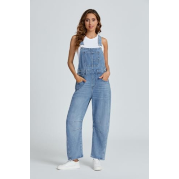 Ladyful Women's Stylish Adjustable Denim Overalls