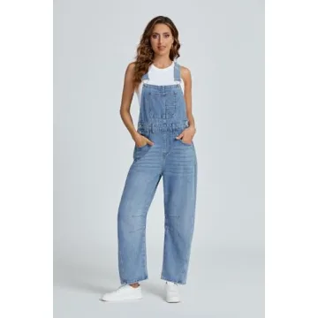 Ladyful Women's Stylish Adjustable Denim Overalls