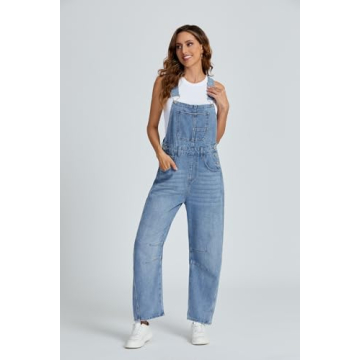 Ladyful Women's Stylish Adjustable Denim Overalls