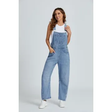 Ladyful Women's Stylish Adjustable Denim Overalls