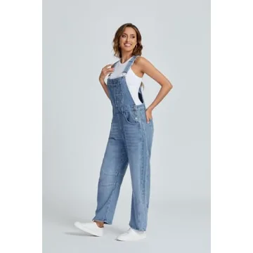 Ladyful Women's Stylish Adjustable Denim Overalls