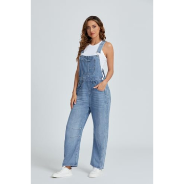 Ladyful Women's Stylish Adjustable Denim Overalls