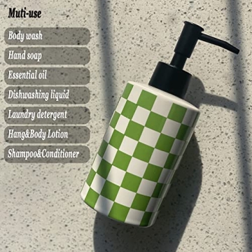 Matte Black White Ceramic Soap Dispenser for Kitchen Bathroom
