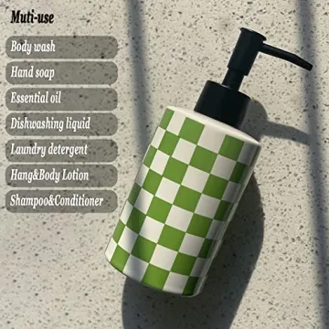 Matte Black White Ceramic Soap Dispenser for Kitchen Bathroom