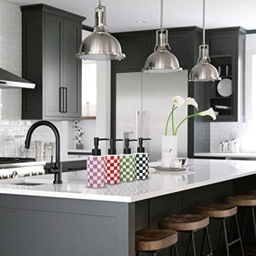 Matte Black White Ceramic Soap Dispenser for Kitchen Bathroom