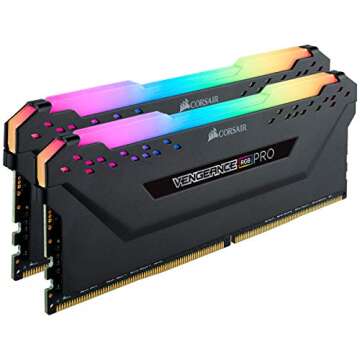 CORSAIR VENGEANCE RGB PRO DDR4 RAM 64GB (2x32GB) 3600MHz CL18-22-22-42 1.35V Intel AMD Desktop Compu...