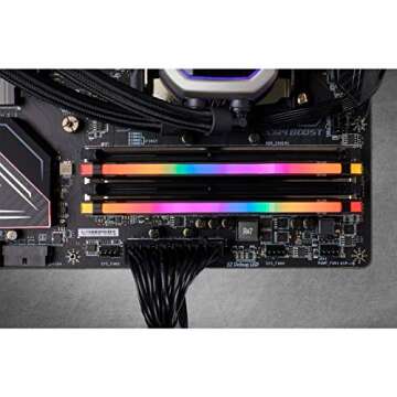 CORSAIR VENGEANCE RGB PRO DDR4 RAM 64GB (2x32GB) 3600MHz CL18-22-22-42 1.35V Intel AMD Desktop Computer Memory - Black (CMW64GX4M2D3600C18)
