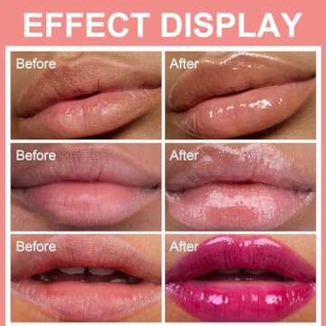 Jutqut Lip Plumping Booster Lip Gloss: Hydrating, Spicy, Fuller Lips