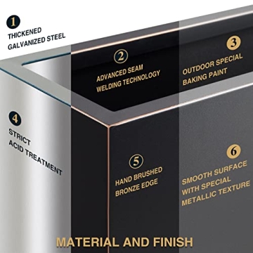 Wallowa Heavy Metal Planter Box - No Assembly Required - Black