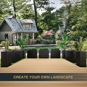 Wallowa Heavy Metal Planter Box - No Assembly Required - Black