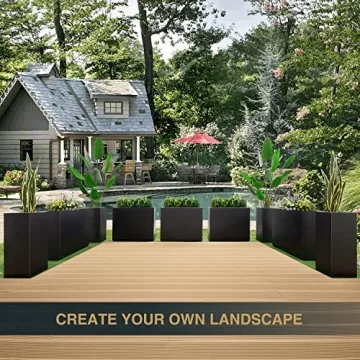 Wallowa Heavy Metal Planter Box - No Assembly Required - Black