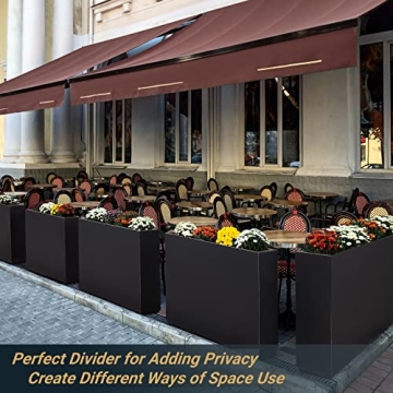 Wallowa Heavy Metal Planter Box - No Assembly Required - Black