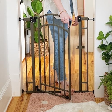 Adjustable Tall Safety Pet Baby Gate Auto-Close