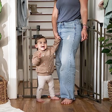 Adjustable Tall Safety Pet Baby Gate Auto-Close