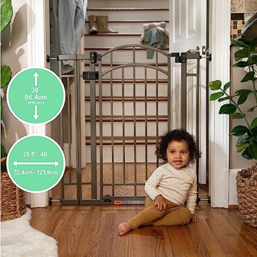 Adjustable Tall Safety Pet Baby Gate Auto-Close