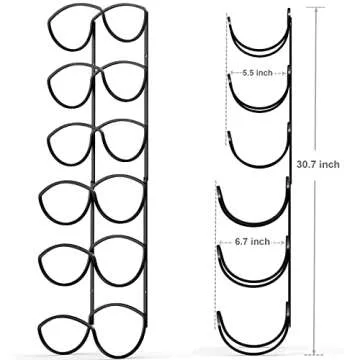 CANYAVE Towel Racks for Bathroom, Towel Rack Wall Mounted Bathroom Towel Holder, Towel Storage for Rolled Bath Shower Hand Towel, 3 Levels x 2pcs (Black)