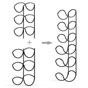 CANYAVE Towel Racks for Bathroom, Towel Rack Wall Mounted Bathroom Towel Holder, Towel Storage for Rolled Bath Shower Hand Towel, 3 Levels x 2pcs (Black)