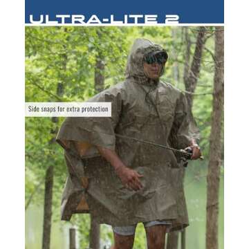 FROGG TOGGS Ultra-Lite2 Reusable Waterproof Breathable Poncho