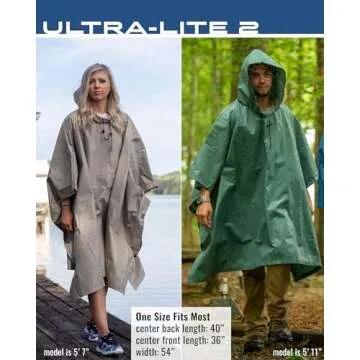 FROGG TOGGS Ultra-Lite2 Reusable Waterproof Breathable Poncho