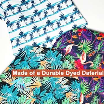 Dog Hawaiian Summer Shirt Set for Small Dogs - 3 Pack