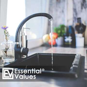 Kitchen Sink Stopper (#STP-PL) - Black Plastic Sink Plug Drain Stopper - Replacement Garbage Disposal Stopper | Kitchen Sink Drain for Kohler, Insinkerator, & Waste King