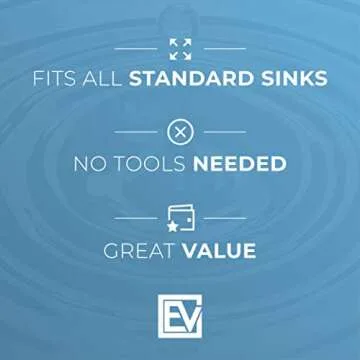 Kitchen Sink Stopper (#STP-PL) - Black Plastic Sink Plug Drain Stopper - Replacement Garbage Disposal Stopper | Kitchen Sink Drain for Kohler, Insinkerator, & Waste King