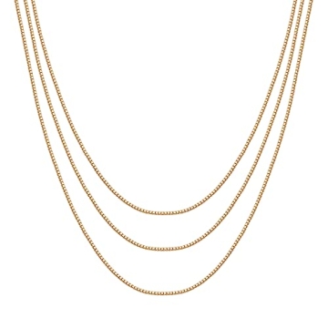 PAVOI Gold Plated Triple Layer Necklace for Women