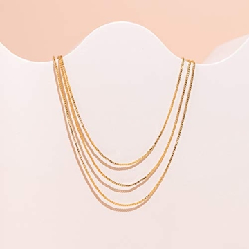PAVOI Gold Plated Triple Layer Necklace for Women
