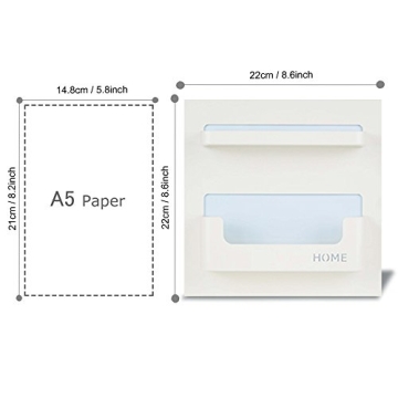 EHKIT Bedside Shelf Organizer Wall Mount Self-Stick White