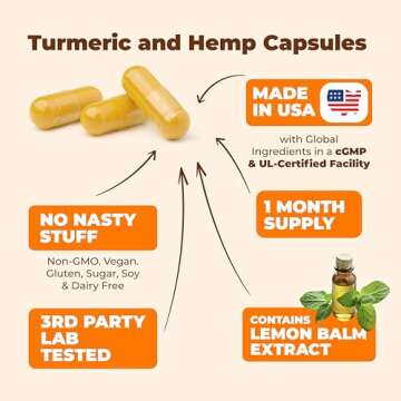 Natural Turmeric Capsules for Joint, Mood & Sleep Support
