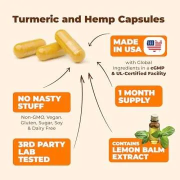 Natural Turmeric Capsules for Joint, Mood & Sleep Support