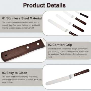 SvaTao Offset Cake Spatula Set – Professional & Versatile