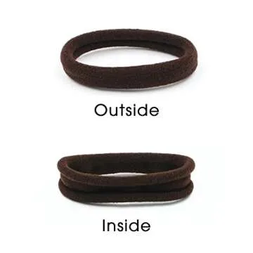 Hoyols Soft Seamless Hair Ties - Durable & Non-Damaging