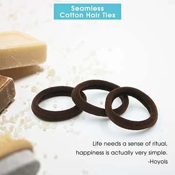 Hoyols Soft Seamless Hair Ties - Durable & Non-Damaging