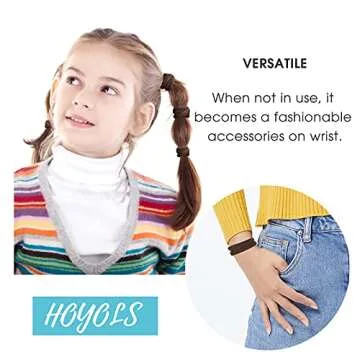 Hoyols Soft Seamless Hair Ties - Durable & Non-Damaging