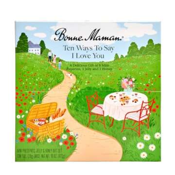 Bonne Maman 'Ten Ways to Say I Love You' Gift Box - 9 Mini Fruit Spreads & Honey