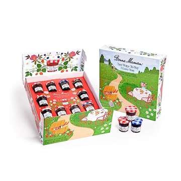 Bonne Maman Gift Box with 9 Fruit Spreads and Honey