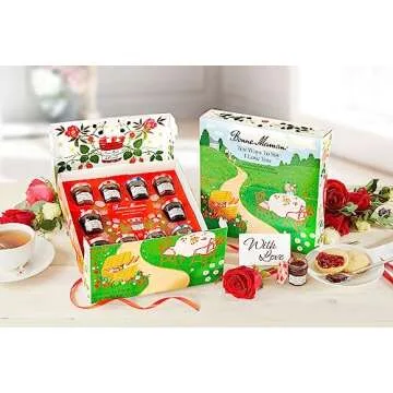 Bonne Maman Gift Box with 9 Fruit Spreads and Honey