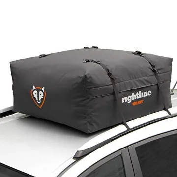 Rightline Gear Range Jr Weatherproof Rooftop Cargo Carrier for Top of Vehicle, Attaches With or With...