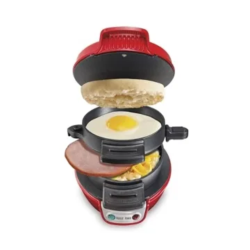 Hamilton Beach Breakfast Sandwich Maker - Quick, Customizable Meals in Minutes