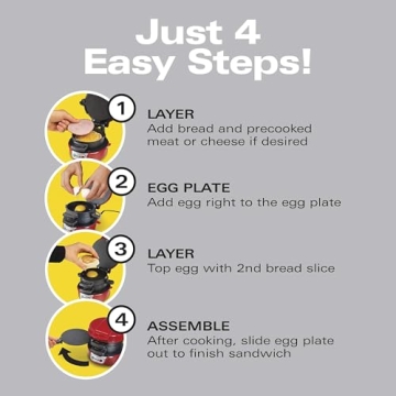 Hamilton Beach Breakfast Sandwich Maker - Quick & Easy Meals