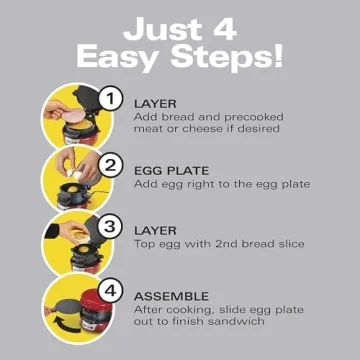 Hamilton Beach Breakfast Sandwich Maker - Quick & Easy Meals