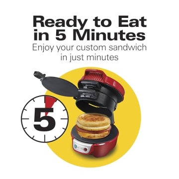 Hamilton Beach Breakfast Sandwich Maker - Quick & Easy Meals